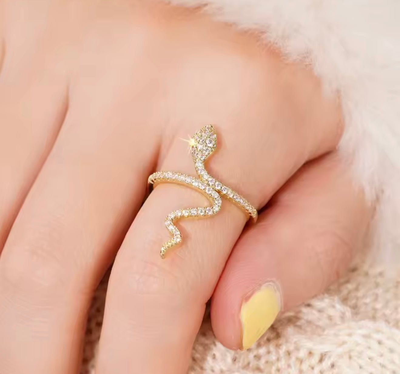 Golden Serpent Ring