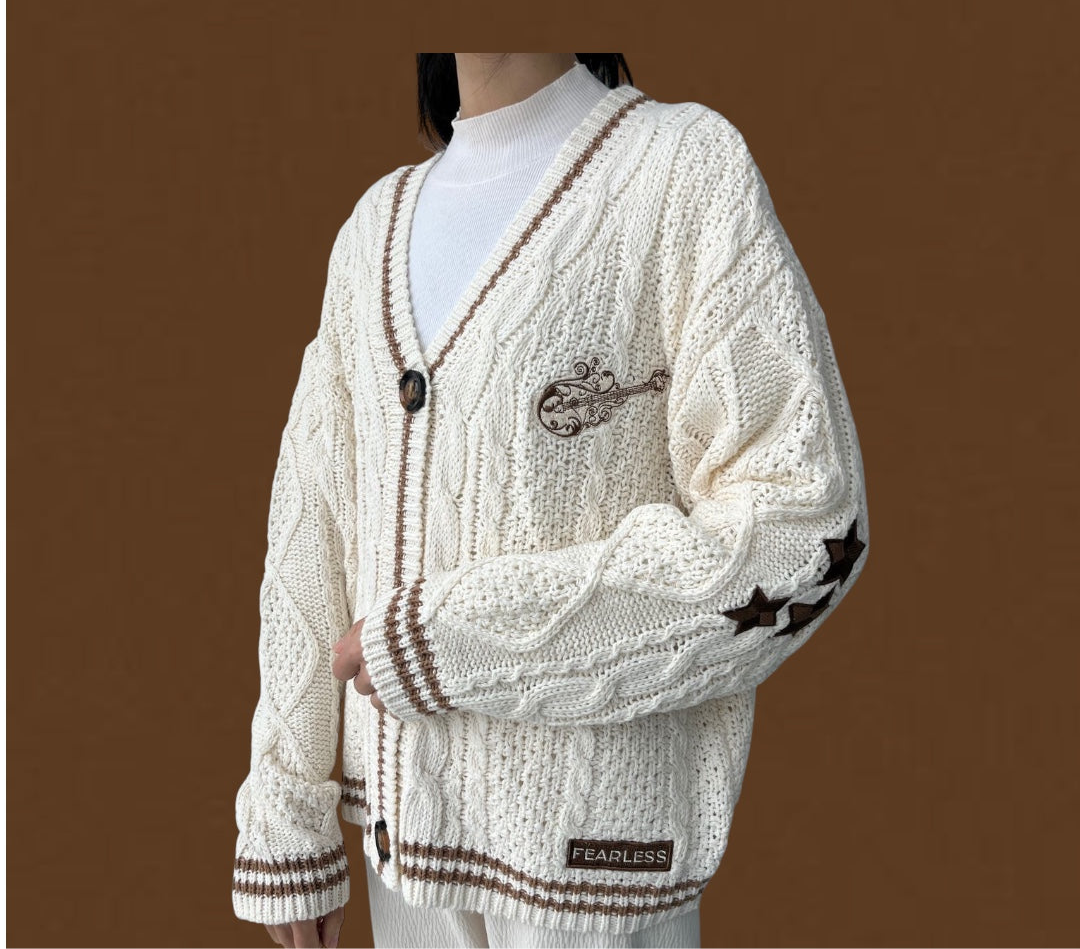 Fearless Cable Knit Cardigan