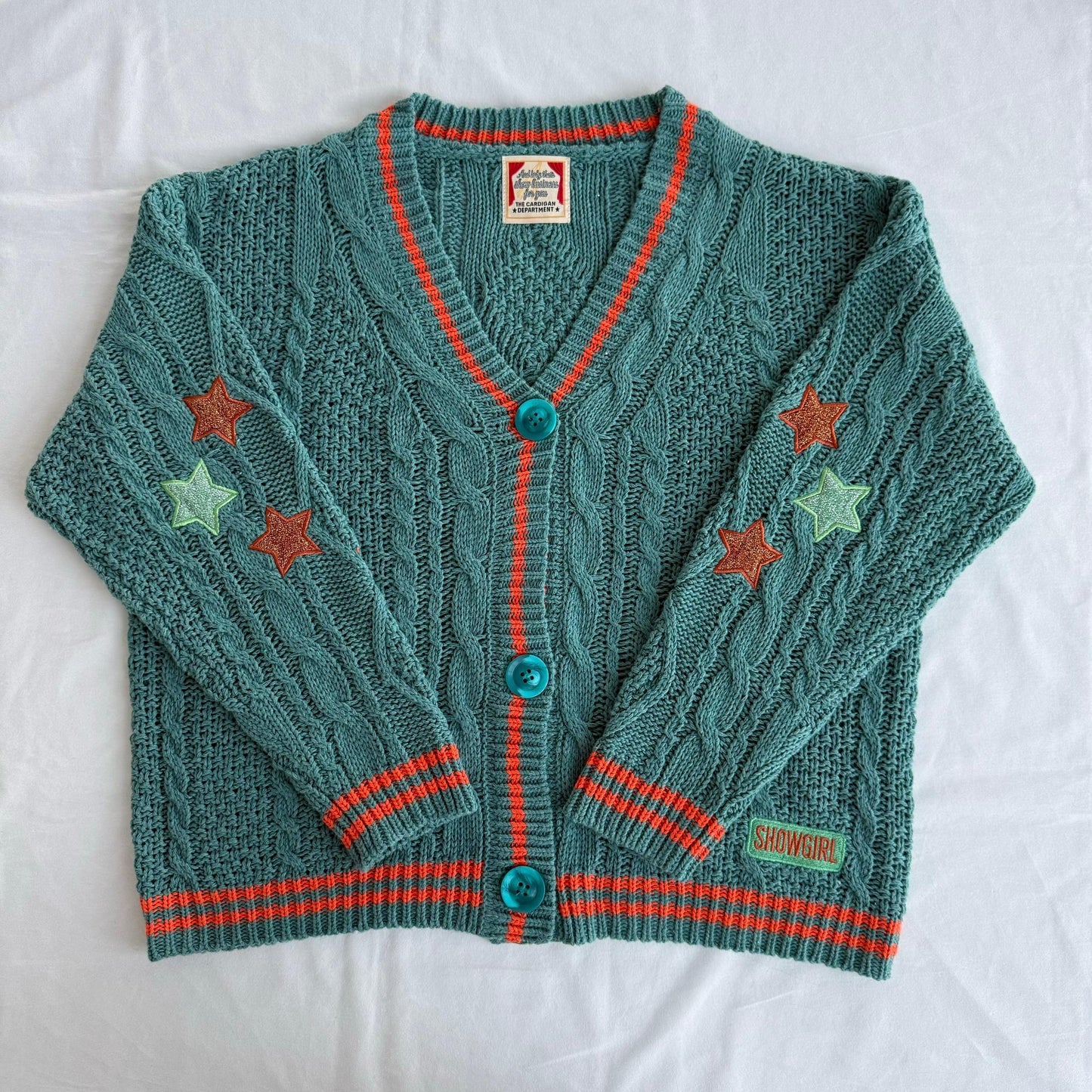 PRE ORDER: SHOWGIRL Star Cable Knit Cardigan ❤️🔥✨