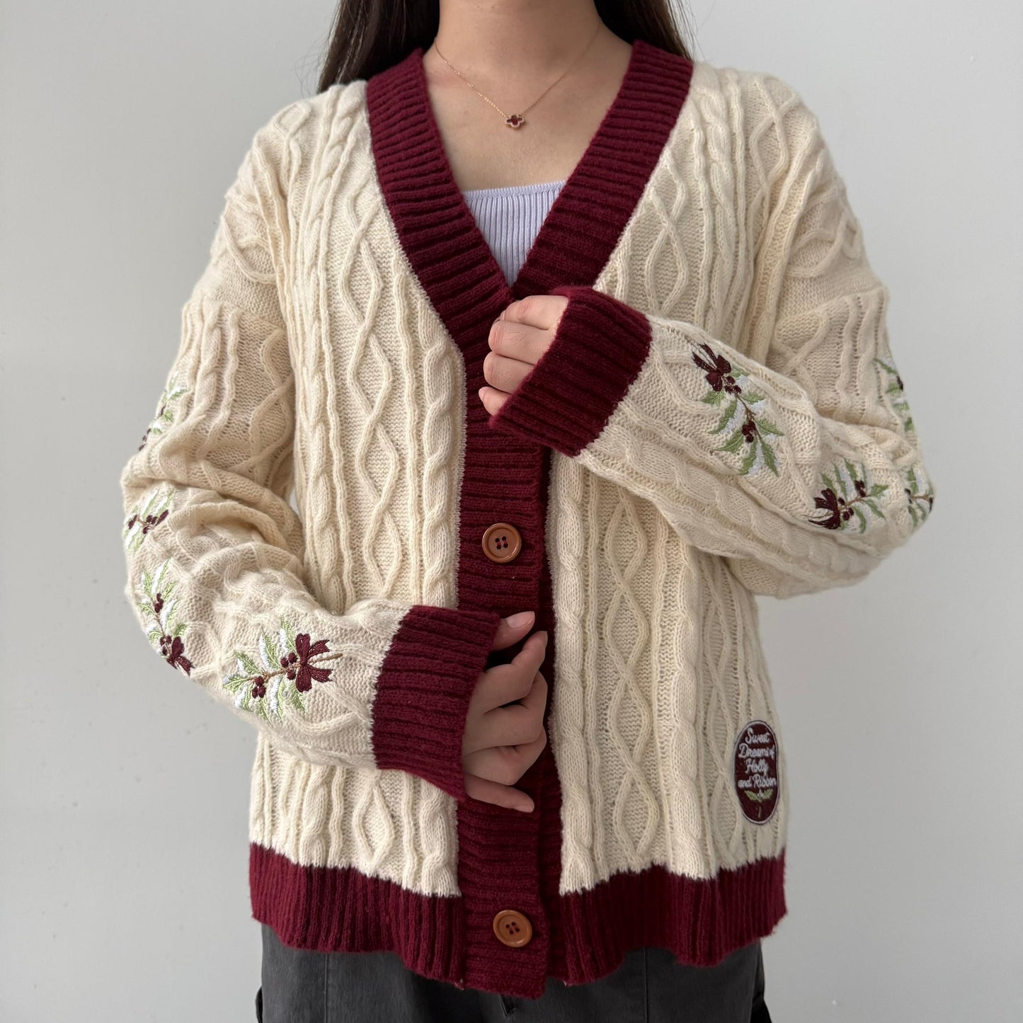 LIMITED EDITON: Sweet Dreams Of Holly & Ribbon Cardigan