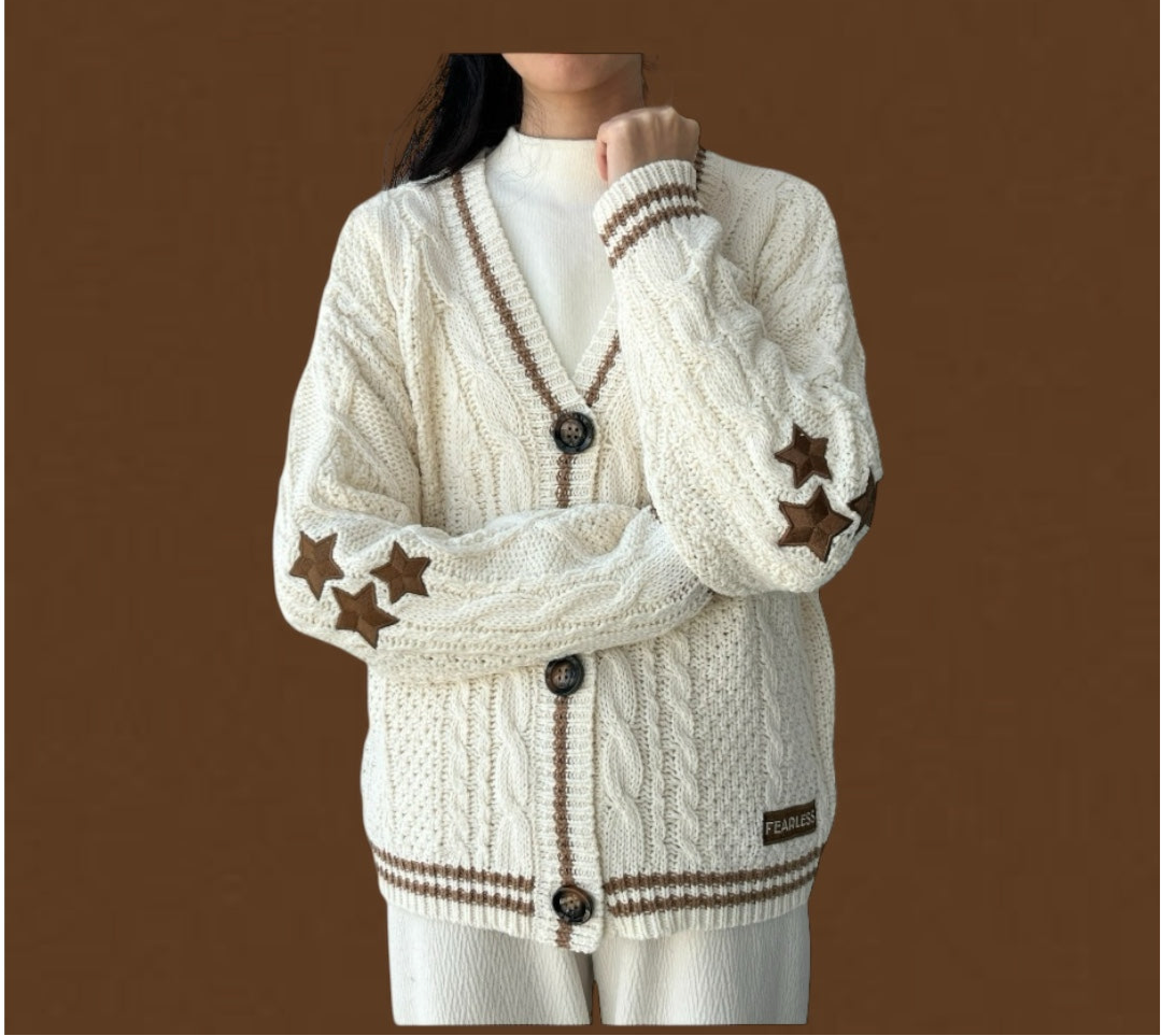 Fearless Cable Knit Cardigan