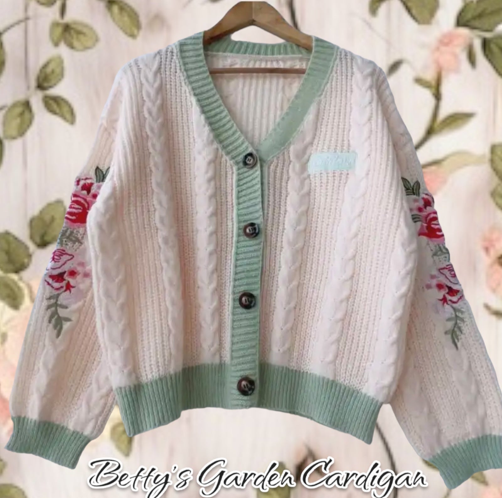 Betty s Cream Floral Cardigan