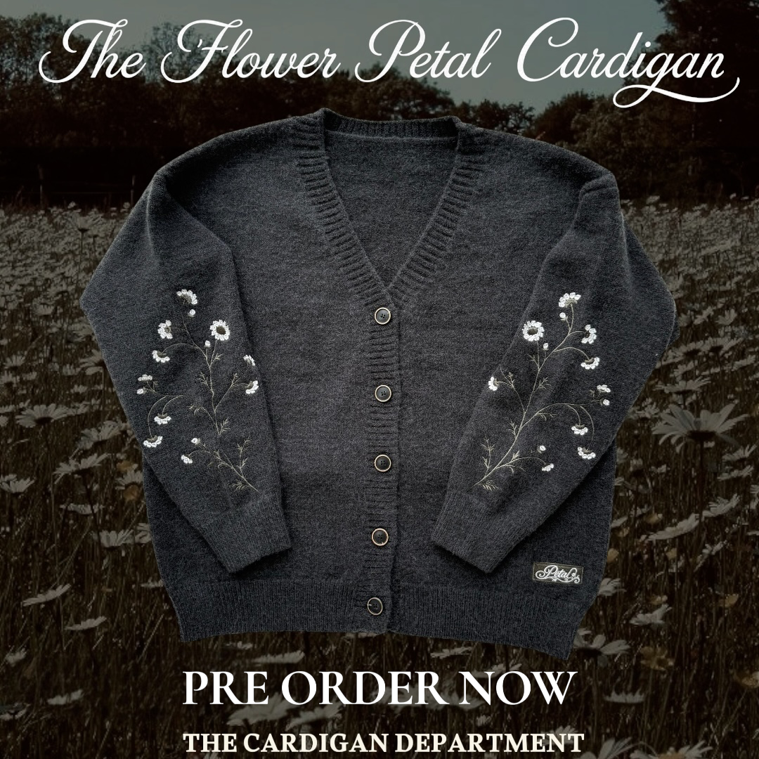 LIMITED EDITION PRE ORDER: flower petal cardigan – The Cardigan