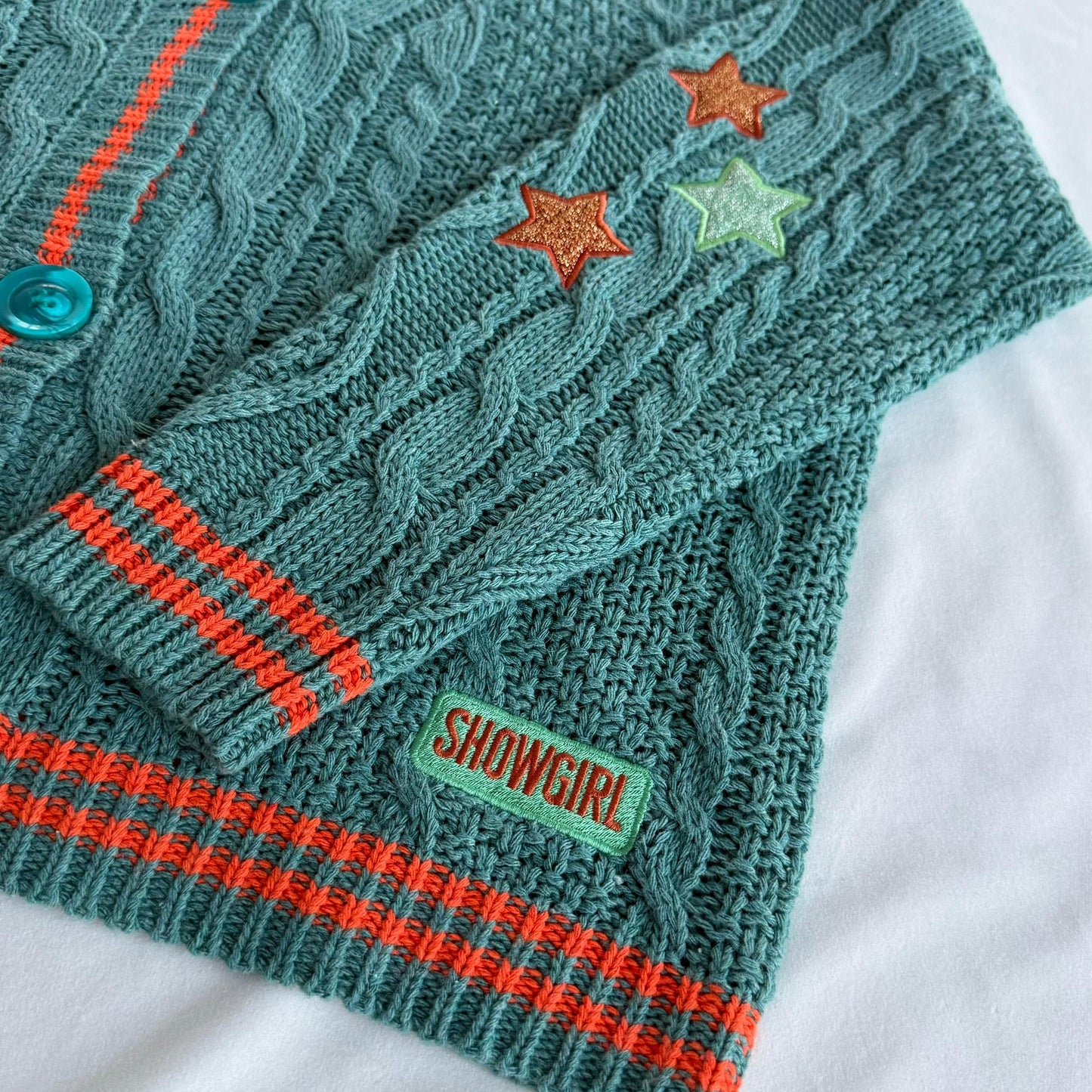 PRE ORDER: SHOWGIRL Star Cable Knit Cardigan ❤️🔥✨