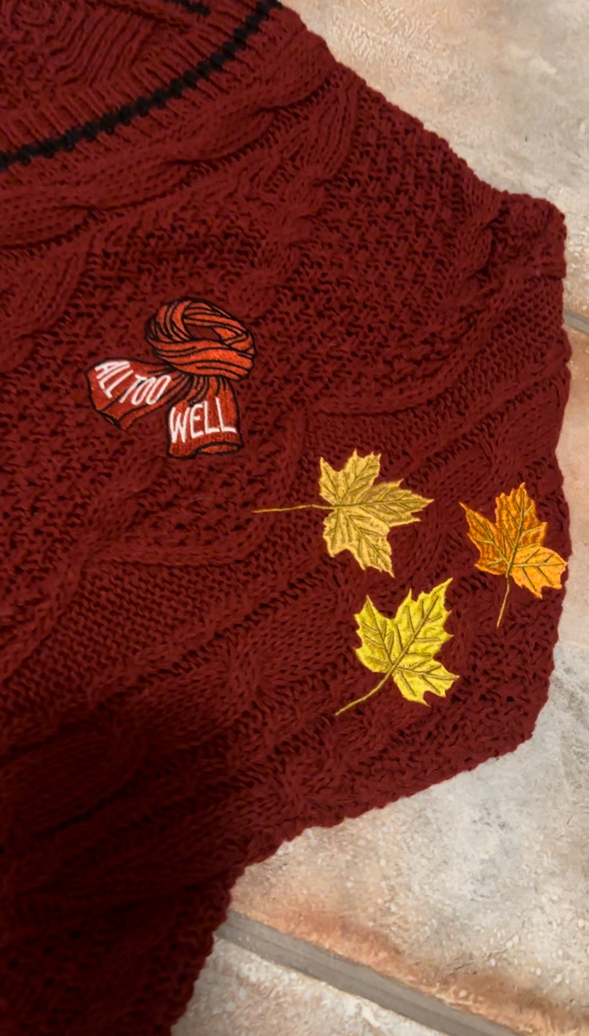 LIMITED EDITION: Autumn Leaves RED Cardigan