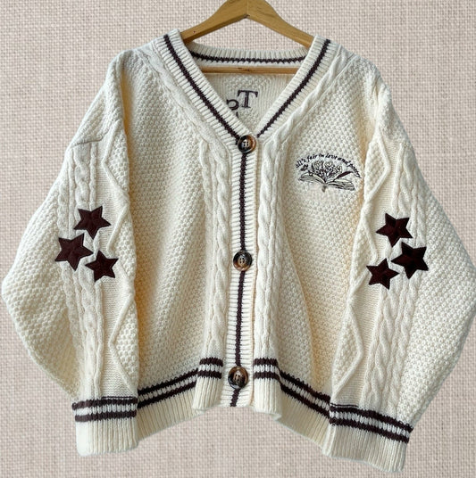 Manuscript Book Cardigan