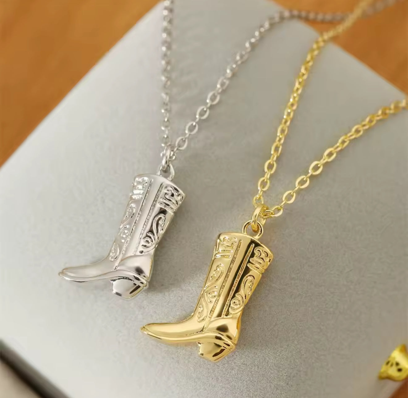 Cowboy Boots Necklace