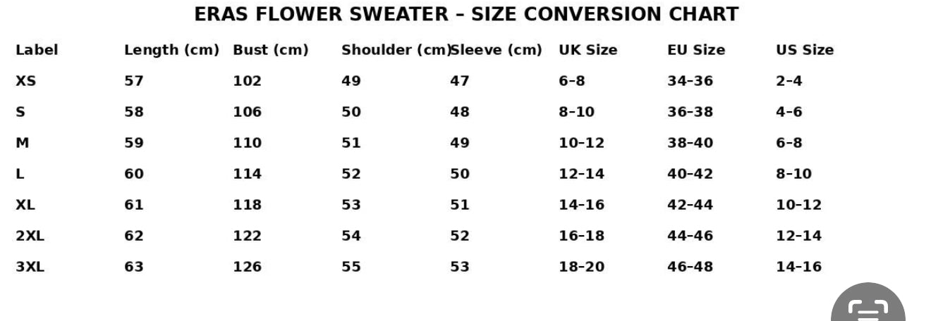 Eras Flower Cardigan Sweater