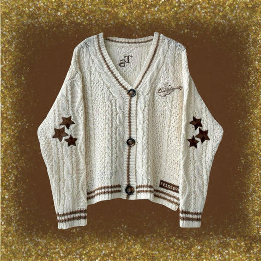 Fearless Cable Knit Cardigan