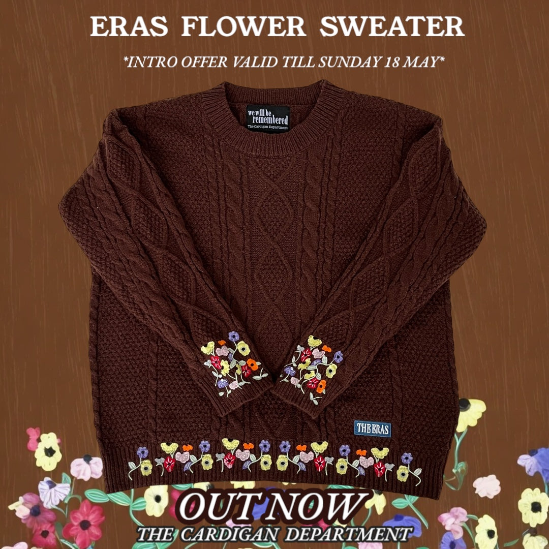 Eras Flower Cardigan Sweater