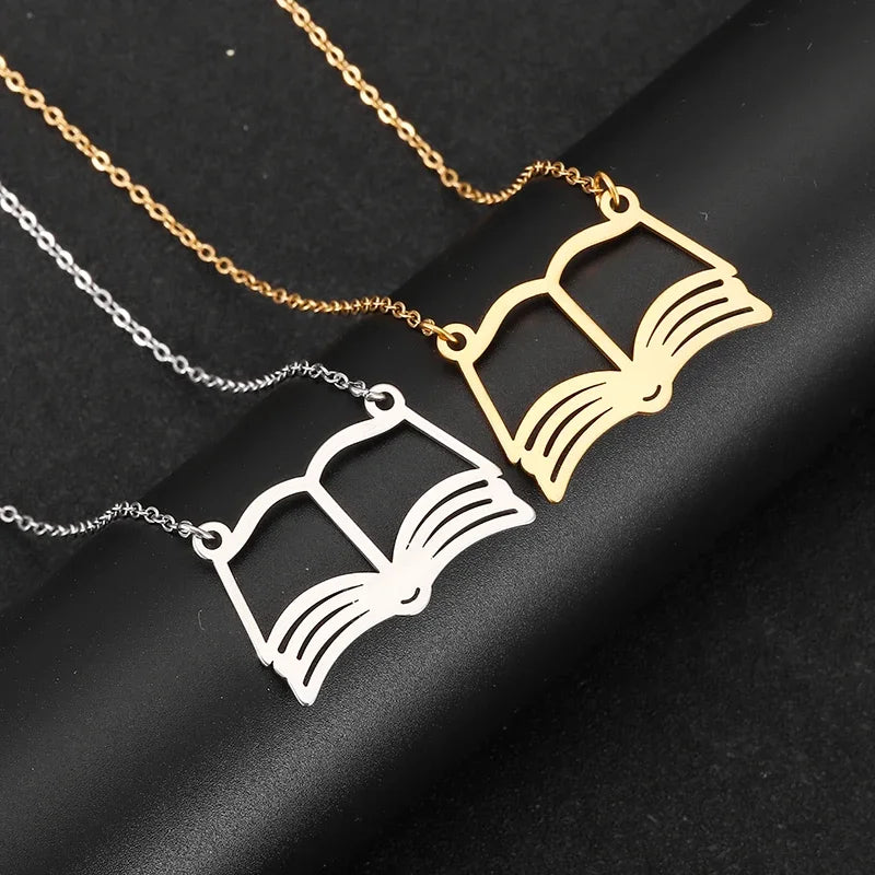 The Poets Book Necklace