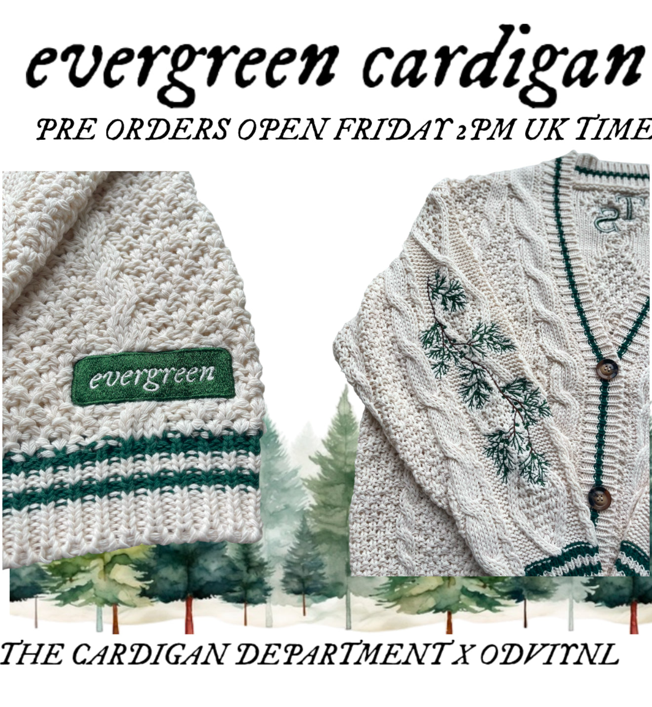 evergreen cardigan