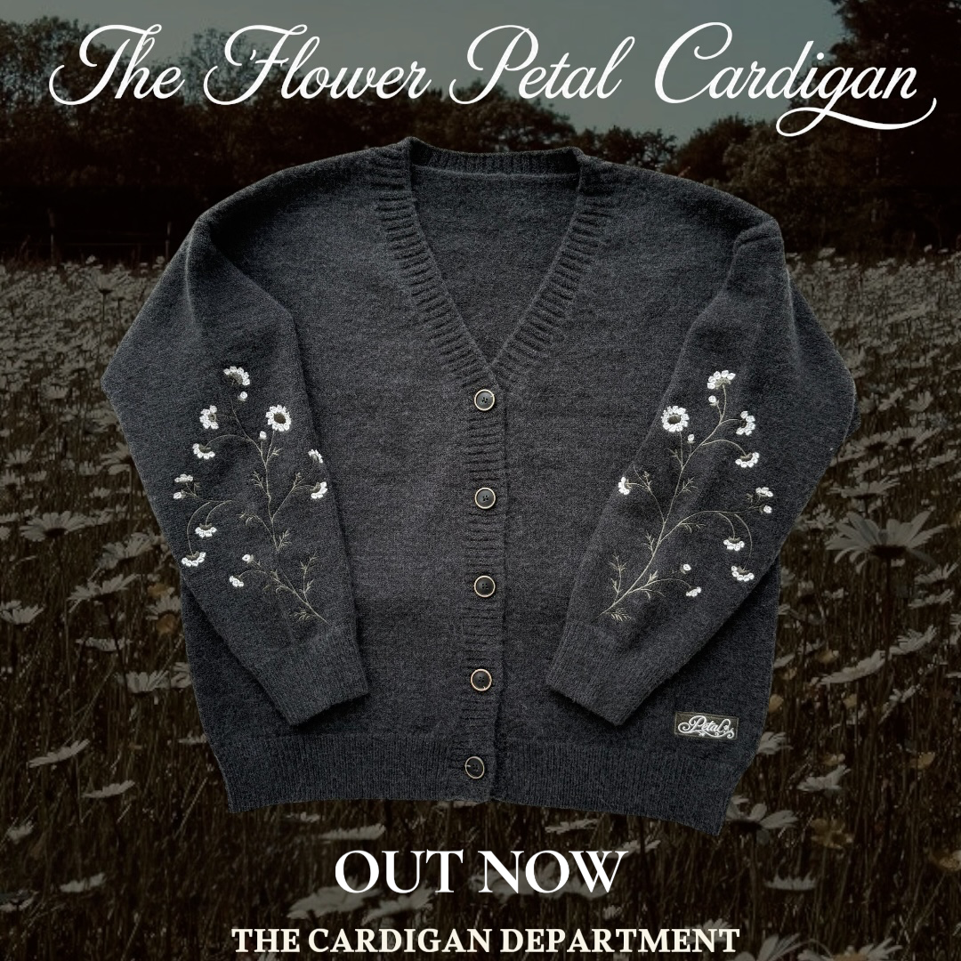 LIMITED EDITION: flower petal cardigan