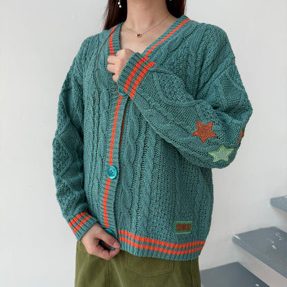 PRE ORDER: SHOWGIRL Star Cable Knit Cardigan ❤️‍🔥✨