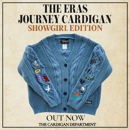 The Eras Journey Cardigan: SHOWGIRL EDITION