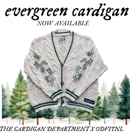 evergreen cardigan