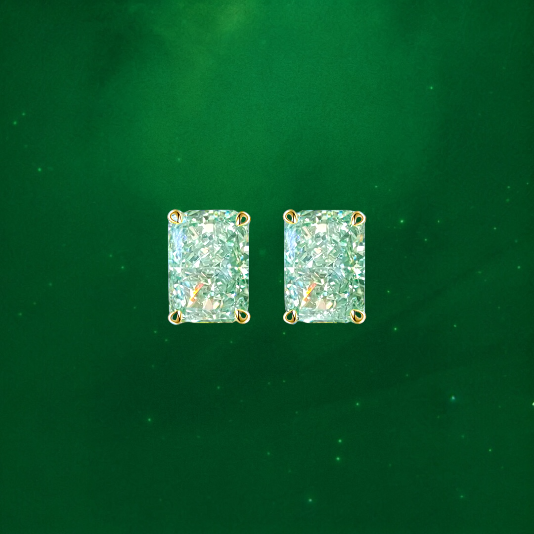 Emerald Stud Earrings