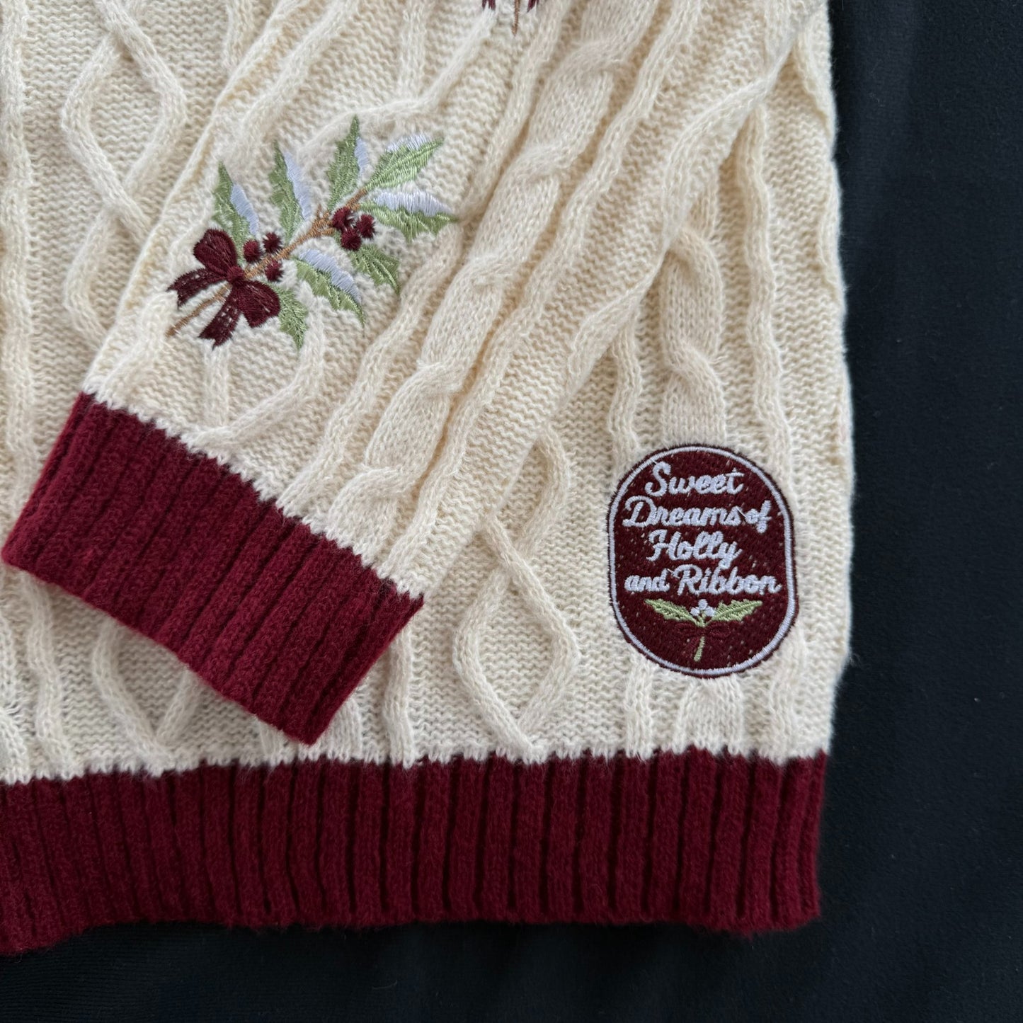LIMITED EDITON: Sweet Dreams Of Holly & Ribbon Cardigan