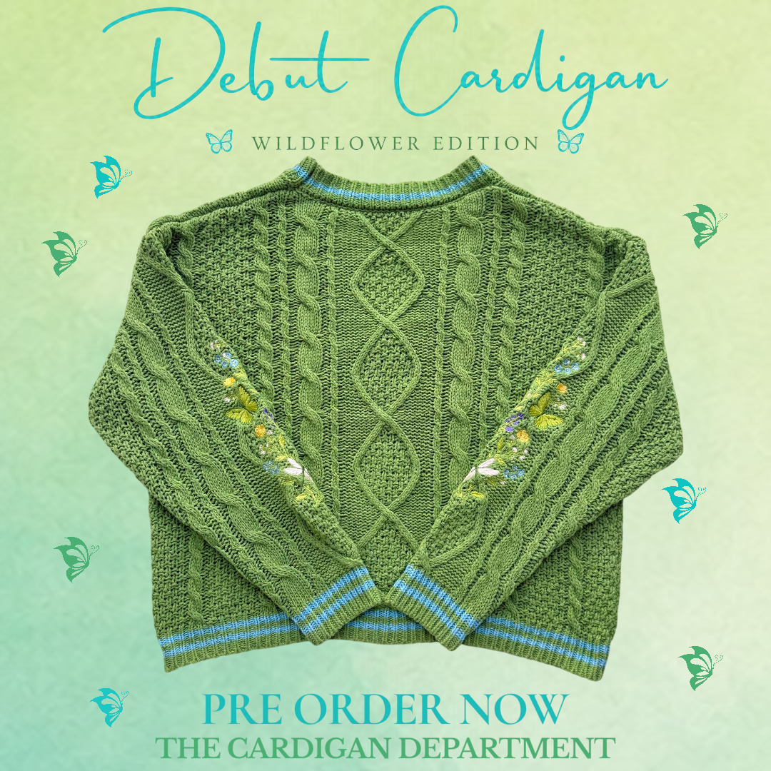 Debut Cardigan: Wildflower Edition 💚