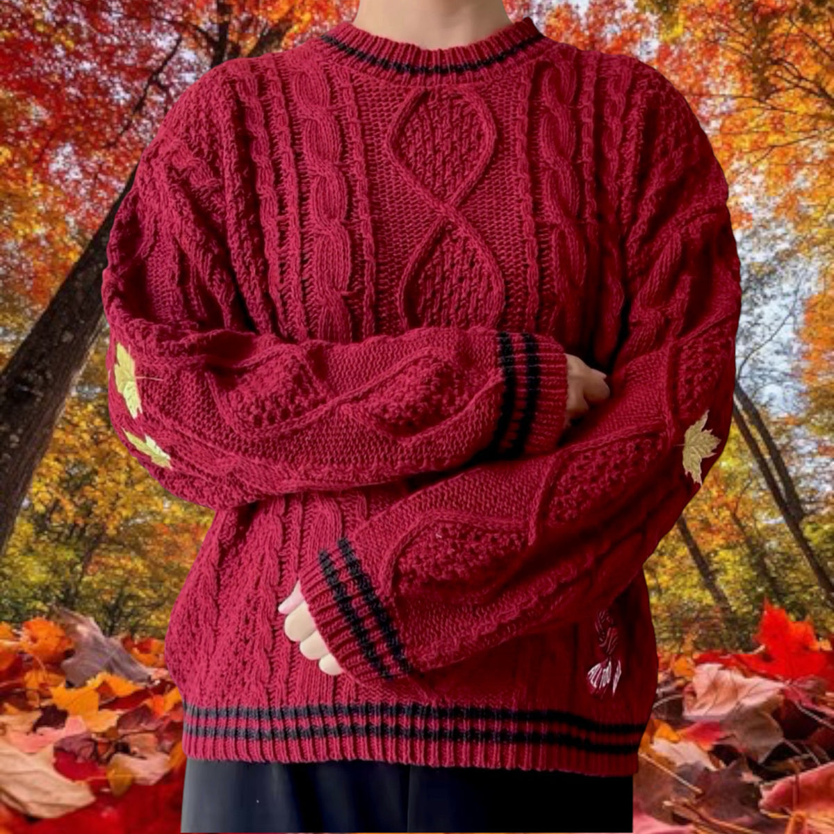 LIMITED EDITION: Red Autumn Sweater