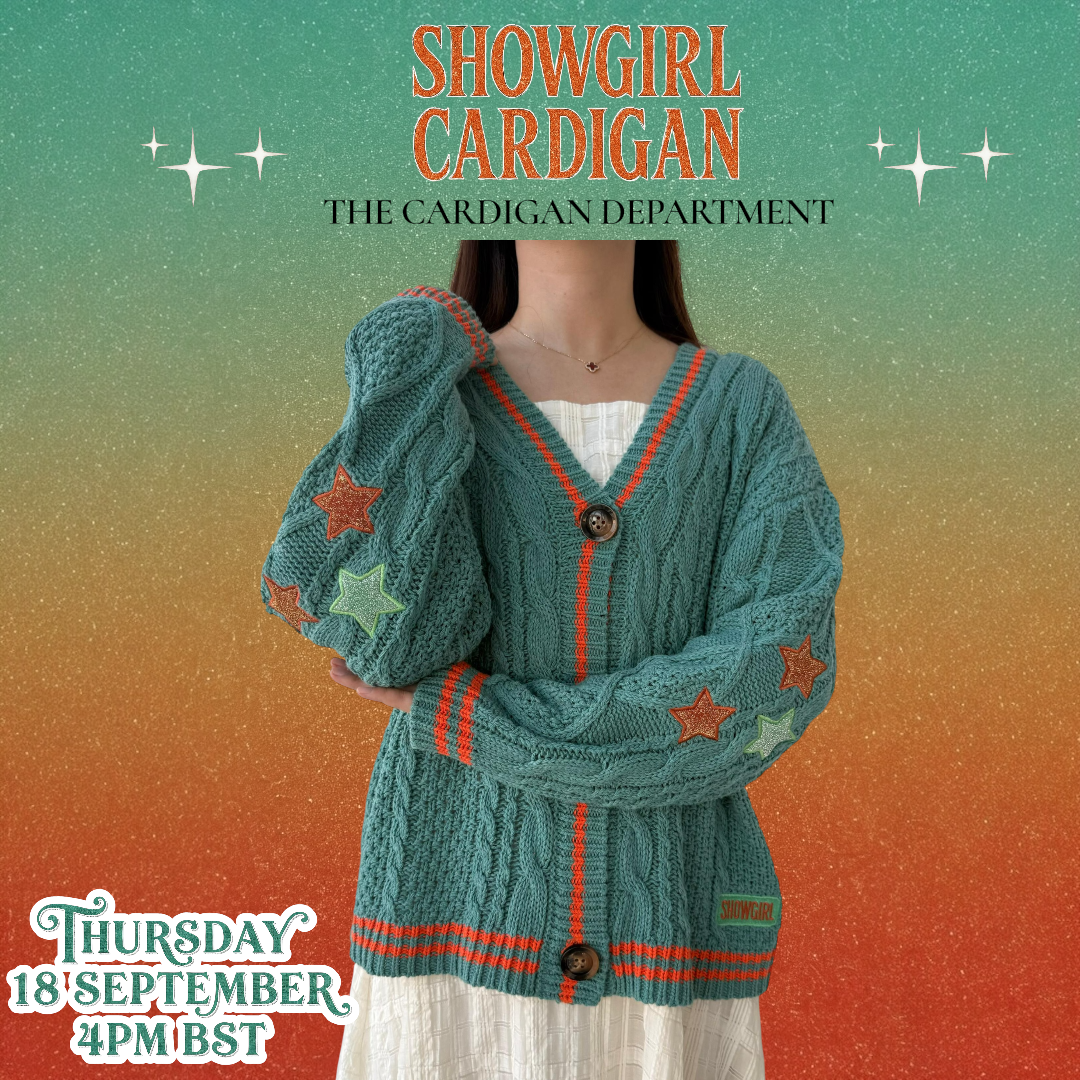 PRE ORDER: SHOWGIRL Star Cable Knit Cardigan ❤️‍🔥✨