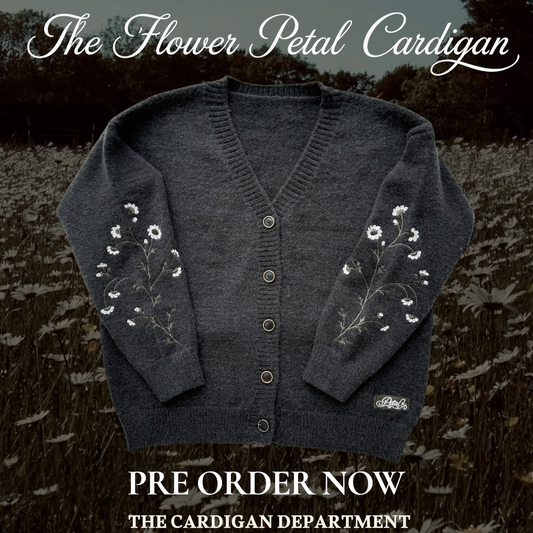 LIMITED EDITION PRE ORDER: flower petal cardigan
