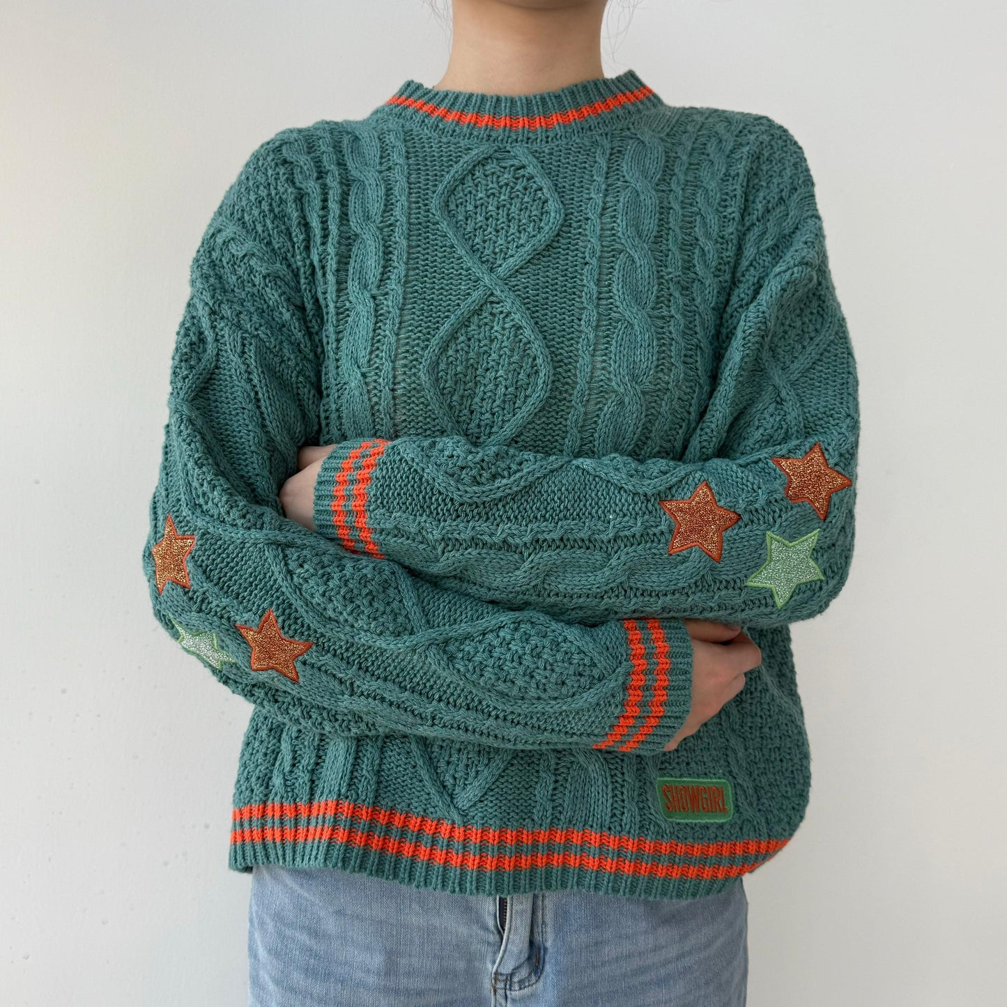 SHOWGIRL Star Cable Knit Sweater ❤️‍🔥✨