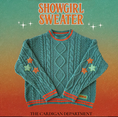 SHOWGIRL Star Cable Knit Sweater ❤️‍🔥✨