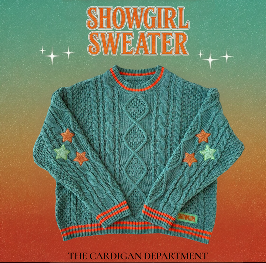 SHOWGIRL Star Cable Knit Sweater ❤️‍🔥✨