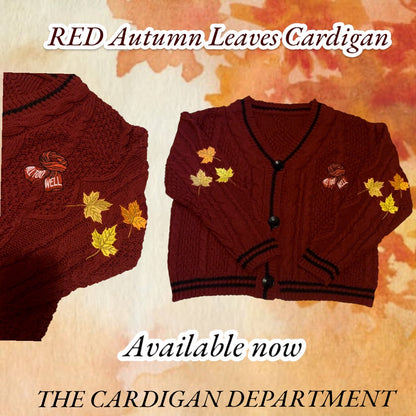 Autumn Leaves RED Cardigan