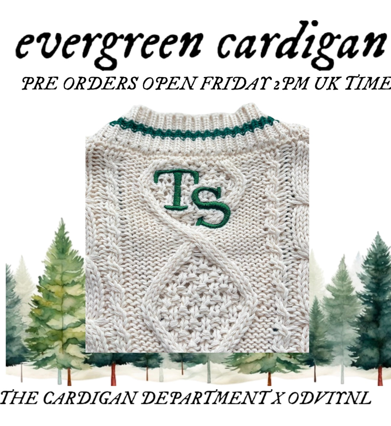 evergreen cardigan