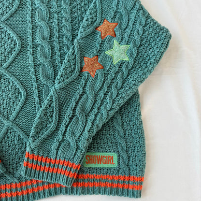 SHOWGIRL Star Cable Knit Sweater ❤️‍🔥✨