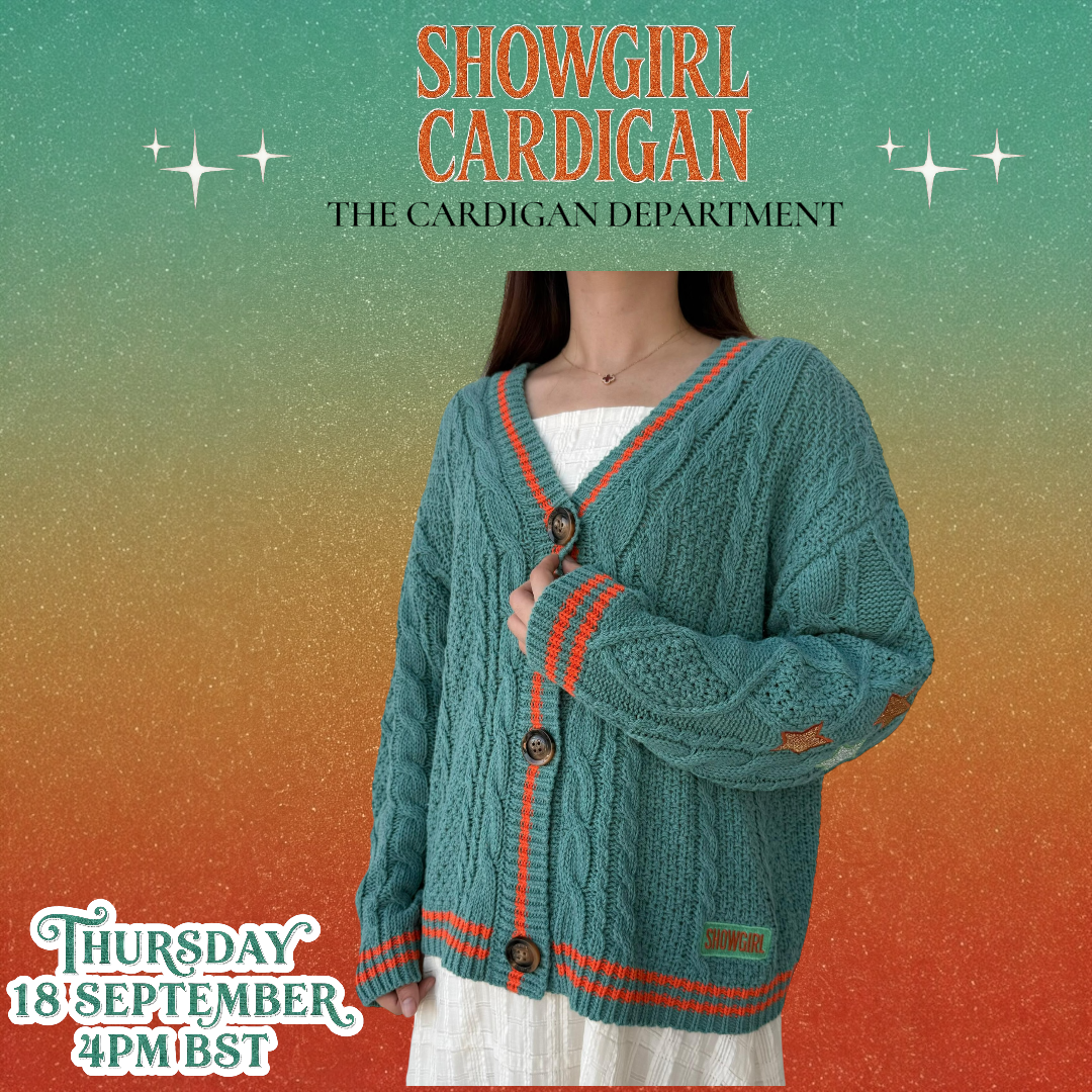 PRE ORDER: SHOWGIRL Star Cable Knit Cardigan ❤️‍🔥✨