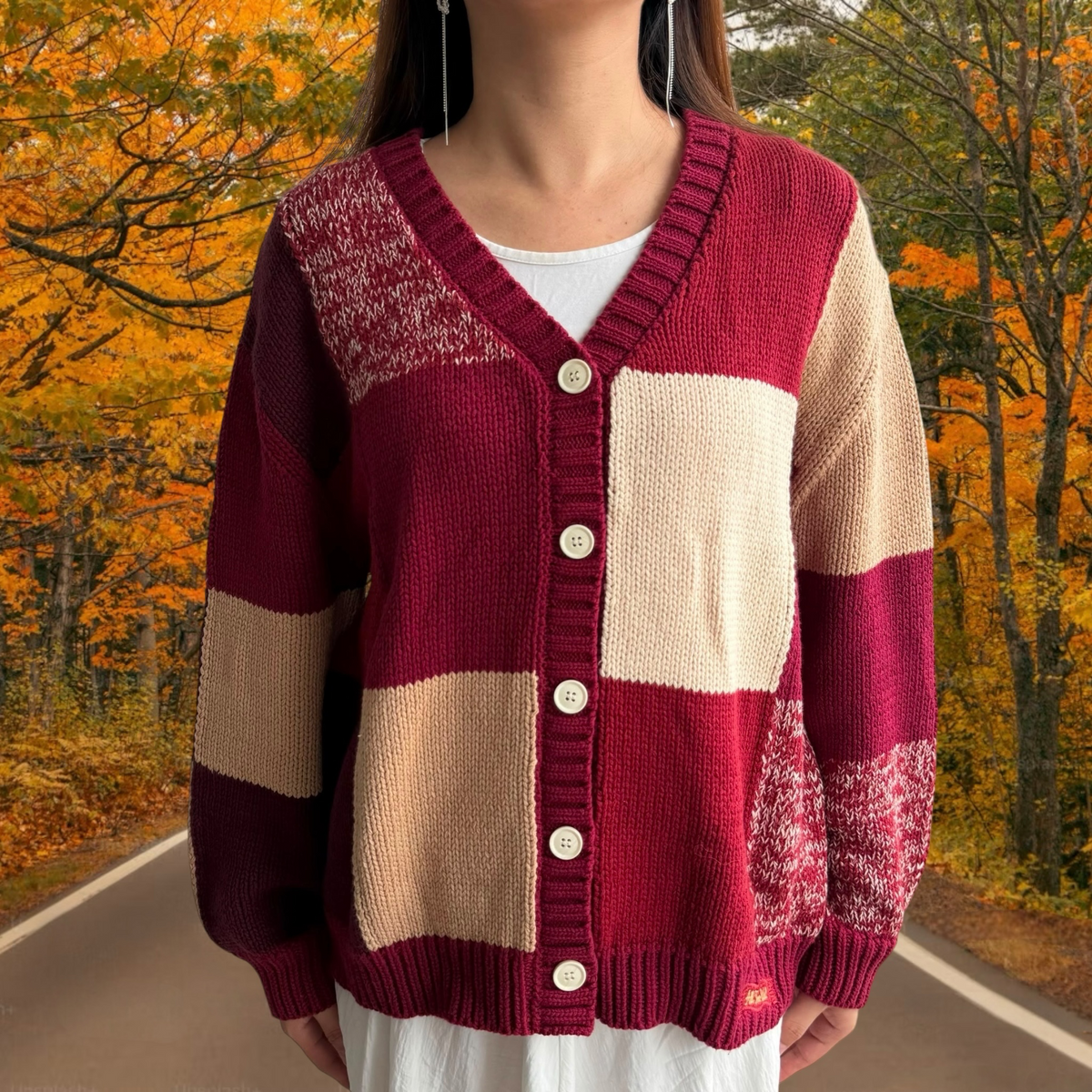 LIMITED EDITION: THE ERAS PATCHWORK CARDIGAN: RED