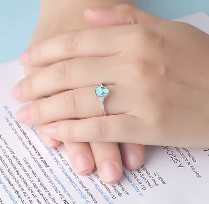 Aqua Starlet Ring