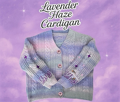 Lavender Haze Gradient Cardigan