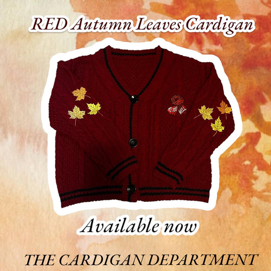 Autumn Leaves RED Cardigan