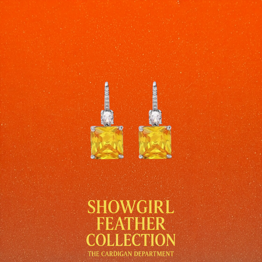 Orange Glow Drop Earrings