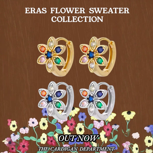 The Eras Flower Hoops