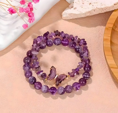 Amethyst Wings Bracelet