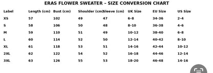 Eras Flower Cardigan Sweater