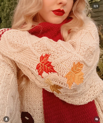 Autumn Leaves OAK Cardigan
