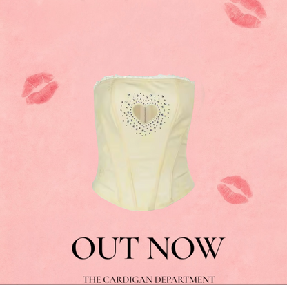 Apricot Lovers Heart Corset Top