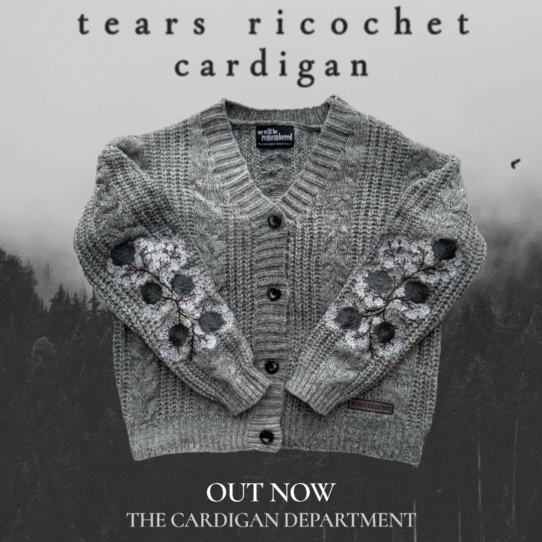 tears ricochet gradient cardigan
