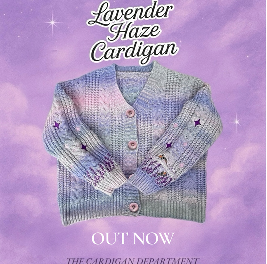 Lavender Haze Gradient Cardigan
