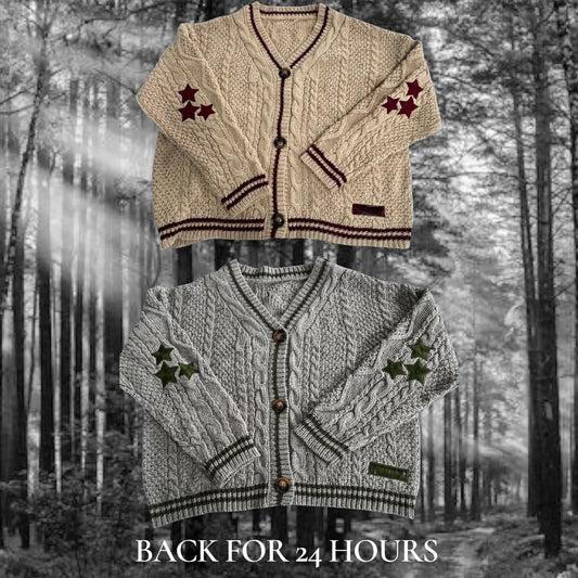 BACK FOR 24 HOURS: OG Star Cardigans