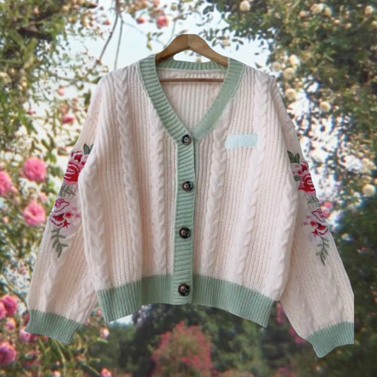 Betty’s Cream Floral Cardigan