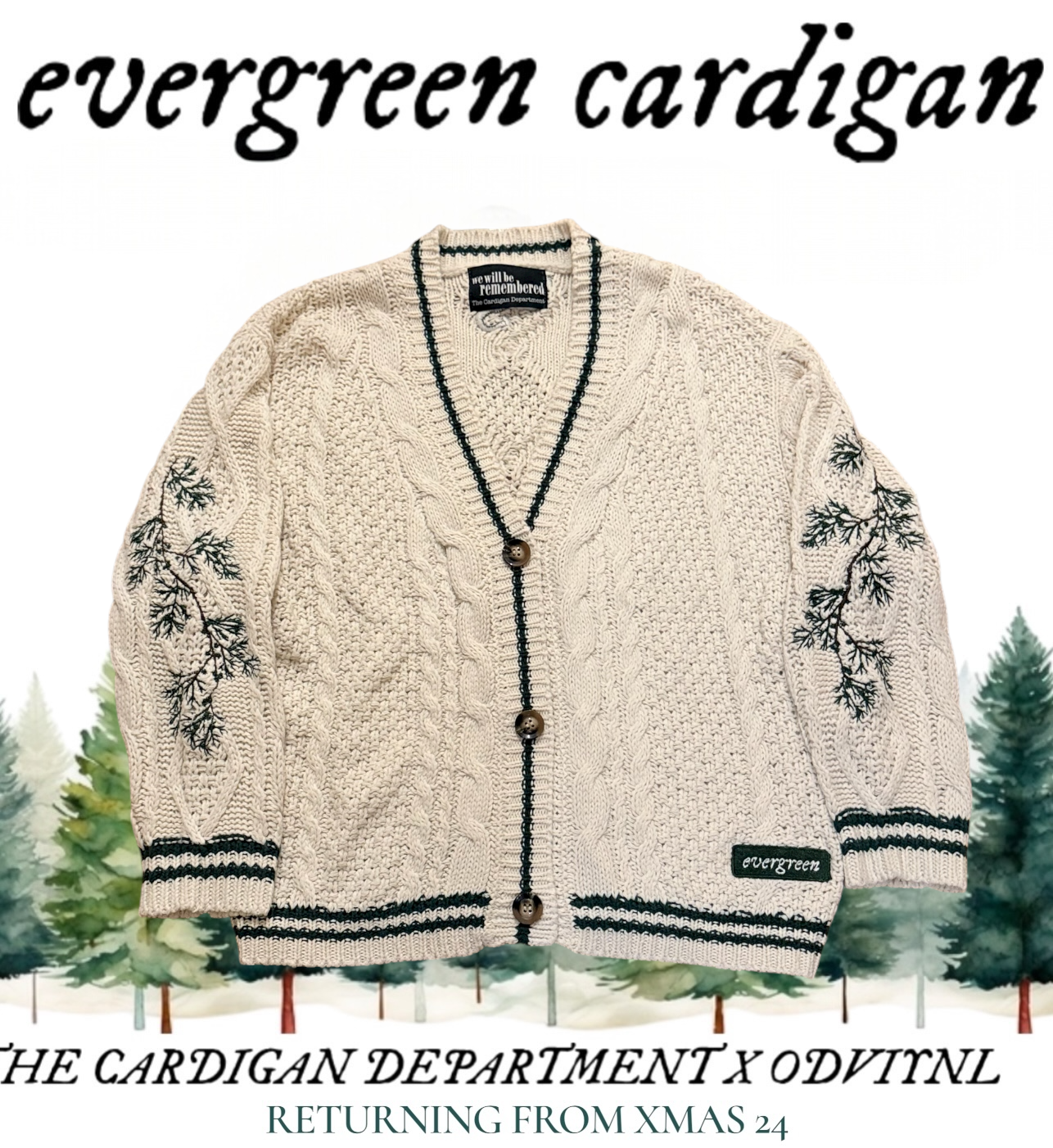 LIMITED EDITION: evergreen cardigan