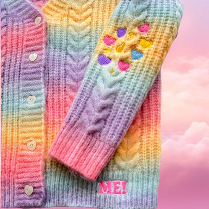 PRE ORDER: LIMITED EDITION: ME Rainbow Gradient Cardigan