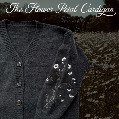 LIMITED EDITION PRE ORDER: flower petal cardigan